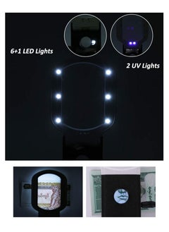 Y&D Magnifying Glass with Light, SYOSI Magnifier Hands Free, 25X 10X Rechargeable Handheld Standing Glass, Reading Book Appraisal Anti -Downsa Mirror, 9 LED Illuminated for Jewelry  - Image 5