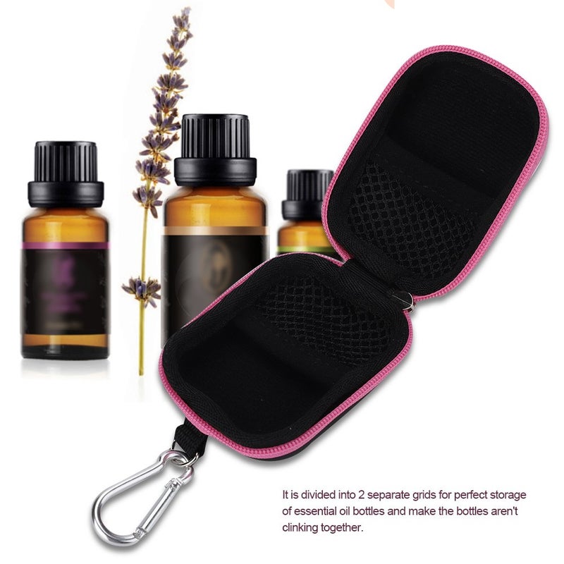 klarako Essential Oil Carrying Case, Portable Mini Travel Essential Oil Storage Bag Organizer For Travel Cases Makeup-Travel-Cases-And-Holders Storage Bag Holds 6 5ML Bottles - Image 2