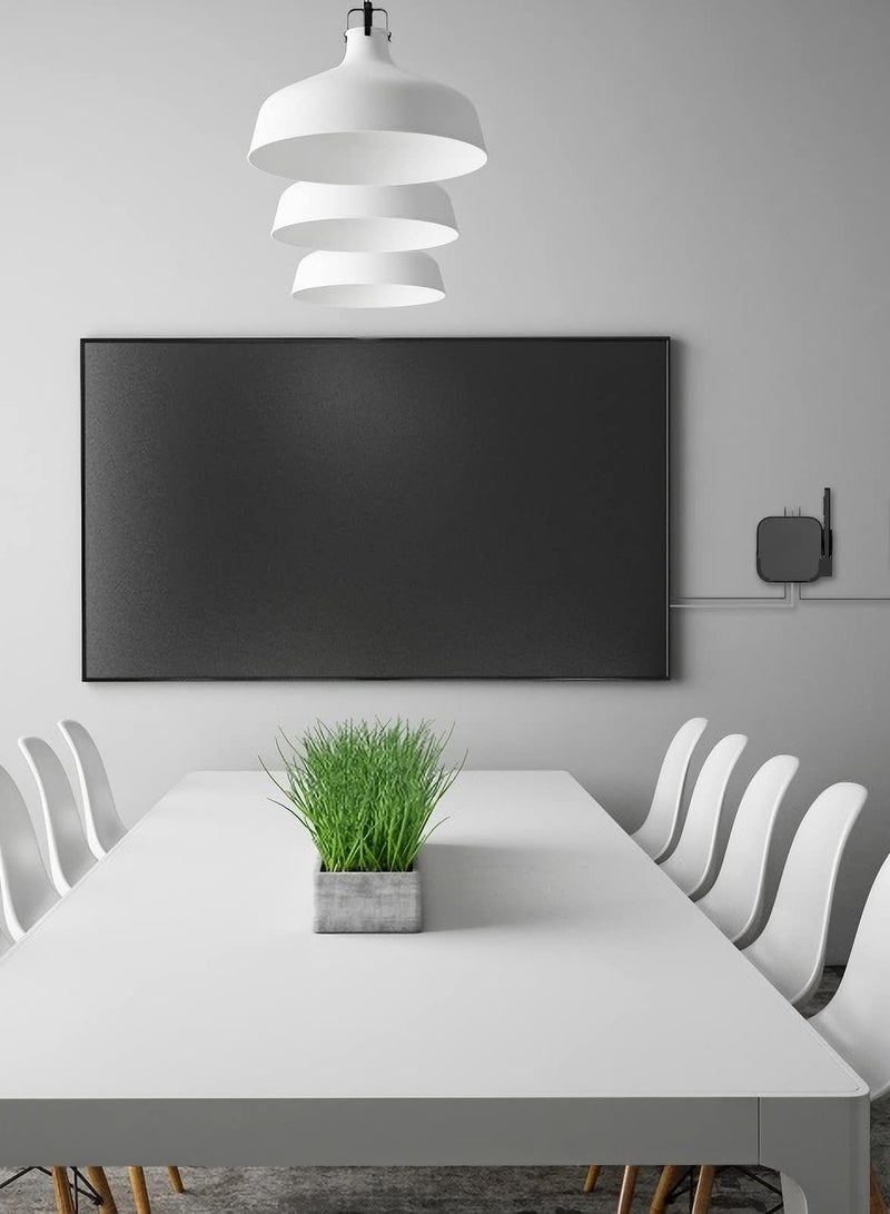 SYOSI Wall Mount Bracket for Apple TV 4K with Remote Control Holder with 1 Piece Silicone Remote Protective Case (Black) - Image 2