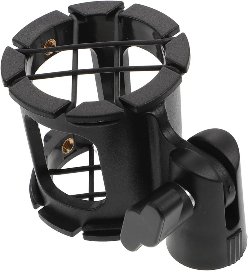 Adjustable Desktop Microphone Stand Honeycomb Shockproof Anti Vibration Clip Black - Image 1