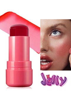 Vibely Blush Lip Stick - Jelly Lip & Cheek Tint Blush Cream,Fruit Jelly Blush and Lip Tint Stick #01  - Image 1