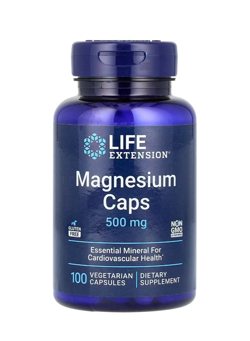 لايف إكستنشن كبسولات مغنيسيوم 500 ملجم 100 كبسولة نباتية - Image 1