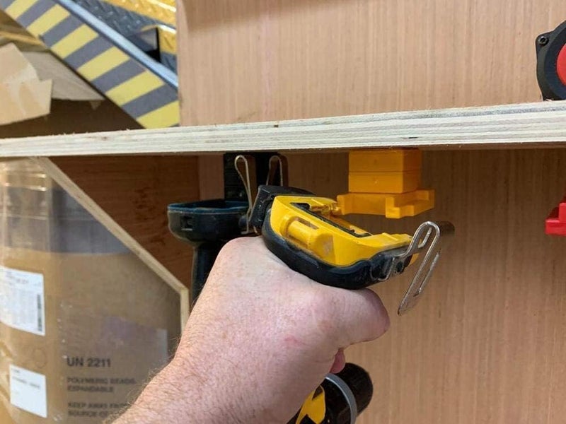 StealthMounts Tool Holder Compatible with DeWalt 20v/60v (4 Pack) - Black | StealthMounts Locking Tool Mounts | Made in the UK - Image 5