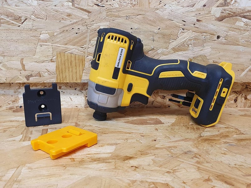 StealthMounts Tool Holder Compatible with DeWalt 20v/60v (4 Pack) - Black | StealthMounts Locking Tool Mounts | Made in the UK - Image 3