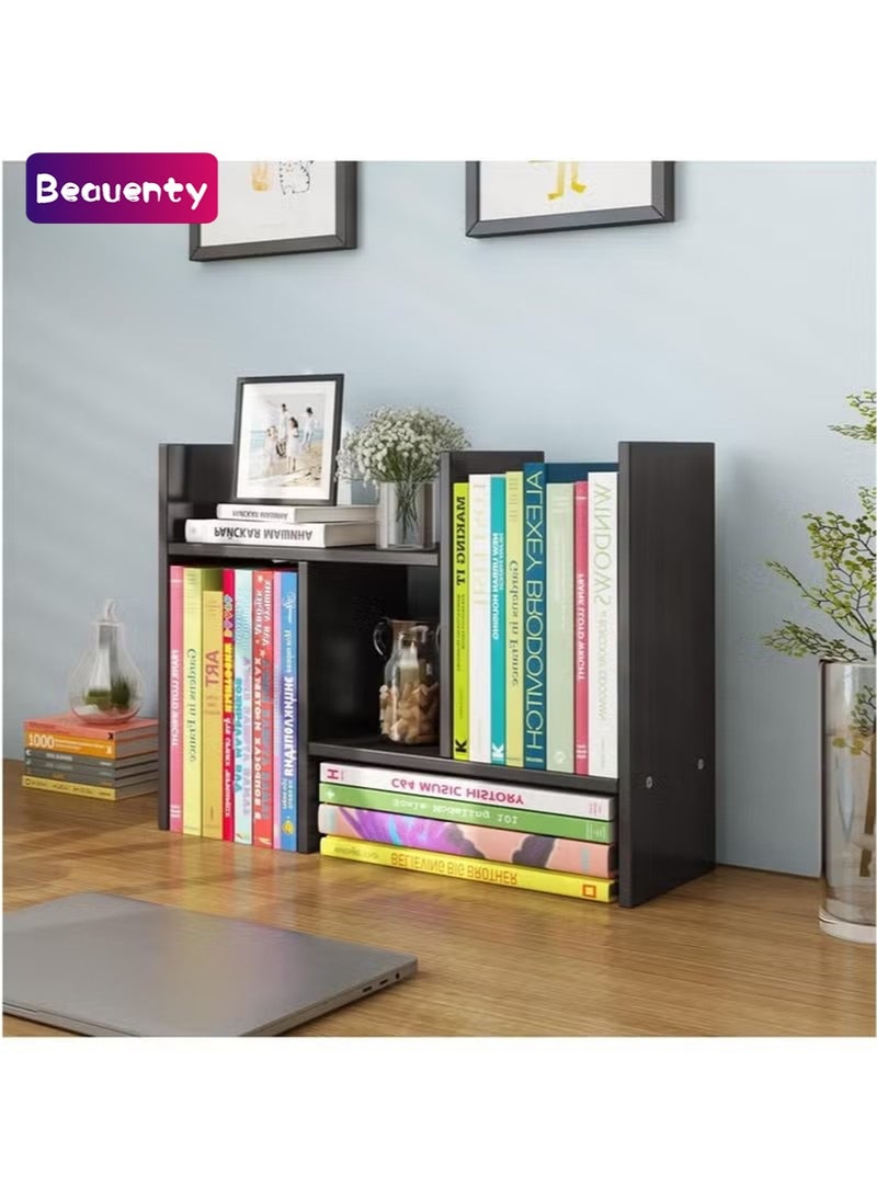 بيوينتي الخشب القابل للضبط سطح المكتب الصغير رف الكتب - Image 1