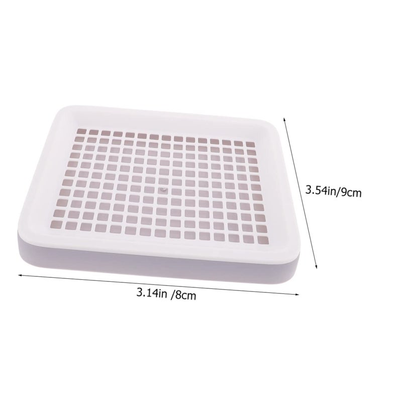 Rabbit Litter Box Leakproof Bunny Toilet Tray Grey for Indoor Guinea Pigs Hamsters Chinchillas - Image 3