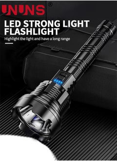 UNUNS USB Rechargeable Led Flashlight, 50000 Lumens Super Bright High Lumens, 3 Modes, IPX6 Waterproof, Tactical Flash Light  - Image 2
