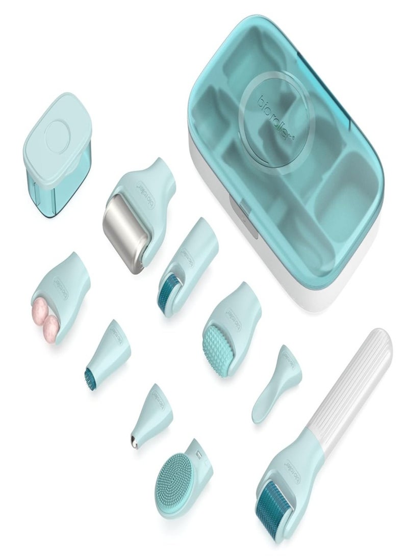 Bio Roller G10, Upgraded 9 IN 1 Derma Roller Kit with Jade Ice Roller, Face Roller including 6 Pcs Dermaroller Ice Jade Roller and 1 Pcs 27 Pin Micro Needles(1.5mm), Multifunctional Skincare Tools - Image 2