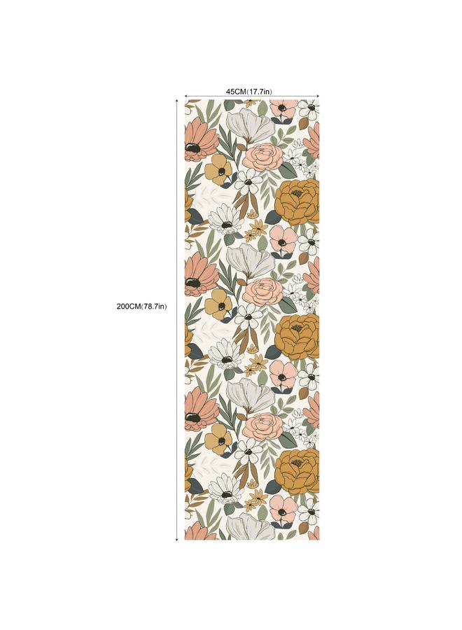 Bluejw Best Selling Living Room Background Removable Wallpaper Colorful Flowers Figure Seamless Self-adhesive Wallpaper RW 321 330 - Image 1