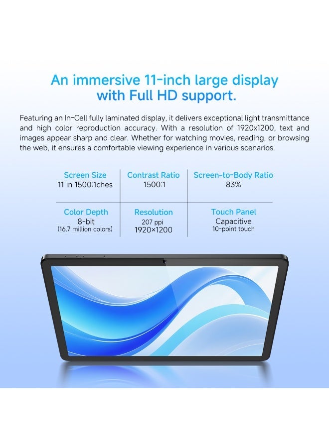 Philips T7310 Tablet 2025 11 inch Android 16 Unisoc T616 8GB RAM 128GB WiFi - Image 3