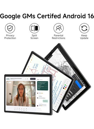 تابلت T7310 شاشة 11 بوصة لون رمادي، ذاكرة وصول عشوائي 8 جيجابايت، ذاكرة تخزين 128 جيجابايت، دعم واي فاي - النسخة الدولية - view 3