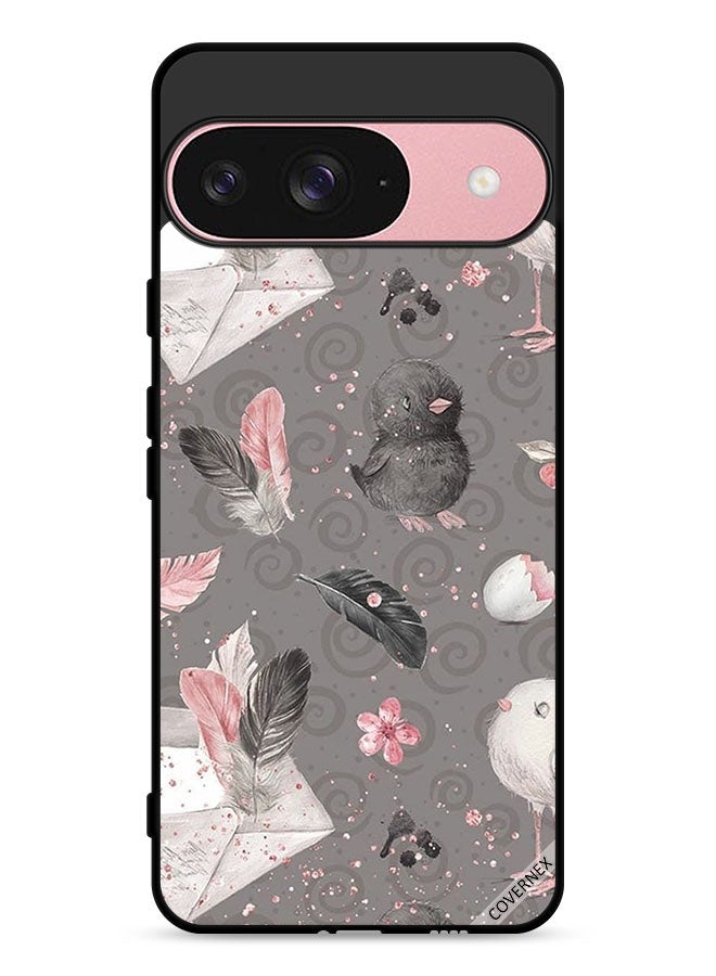 Covernex Google Pixel 9 Protective Case Cover Feathers & Chicks - Image 1