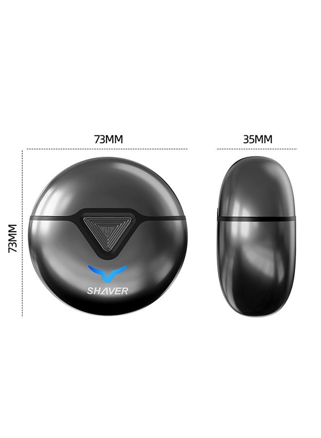 JCB CHIC Electric Mini Shaver for Men,Mini Pocket Razor,Dual Floating Head Compact Shaver-LED Power Display,Waterpoof Body&Magnetic Easy Clean,Great for Travel,car,Home - Image 2