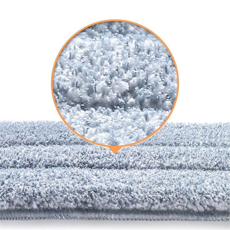 Rinakou 10 Pack 13 * 4.9" Generic Mop Pads Mop Head Refill Washable Wet/Dry Mops Flat Compatible with Most 11-13" Hook and Loop (Velcro) Flat Mops.System Floor Care System (10 Pack 13 * 4.9") - Image 4