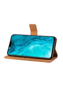 جرين تايجر جراب لهاتف Huawei Honor 9X Lite بتصميم عرقي منقوش، جراب جلدي قابل للطي أفقيًا مع حامل وفتحات للبطاقات ومحفظة وحبل تعليق  - Image 4