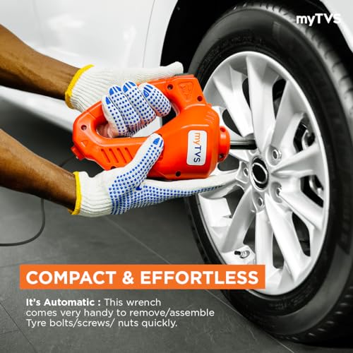 myTVS Electronic Wrench for Car | Compact & Effortless 12V Wrench for Car with 340 N.M Max Torque | Electronic Wrench with in-Built LED Light | 1+1 Year Warranty | TW-68 - Image 2