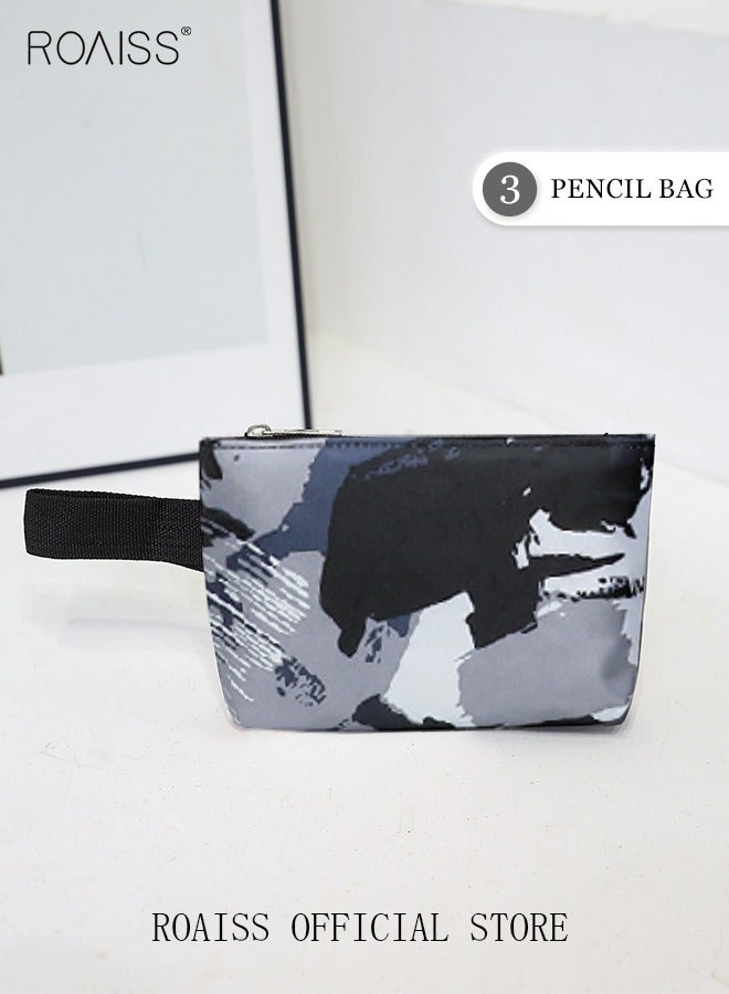 رويس ثلاثة أقطاع من حقيبة ظهر ذات سعة كبيرة تناسب مع أكياس معزولة غداء ومقلمة وهي حقيبة مدرسية لطالب مدرسة متوسطة وطلاب كلية - Image 5