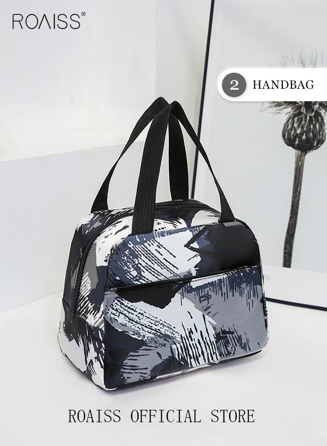 رويس ثلاثة أقطاع من حقيبة ظهر ذات سعة كبيرة تناسب مع أكياس معزولة غداء ومقلمة وهي حقيبة مدرسية لطالب مدرسة متوسطة وطلاب كلية - Image 4