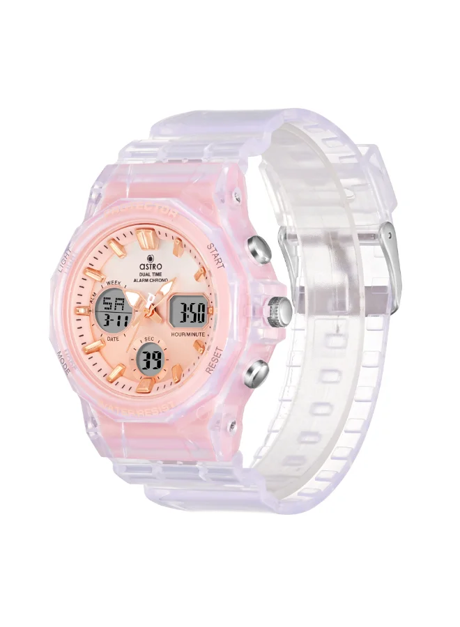 أسترو Kids Polyurethane Analog-Digital Watch A24805-PPWWK - 43 mm