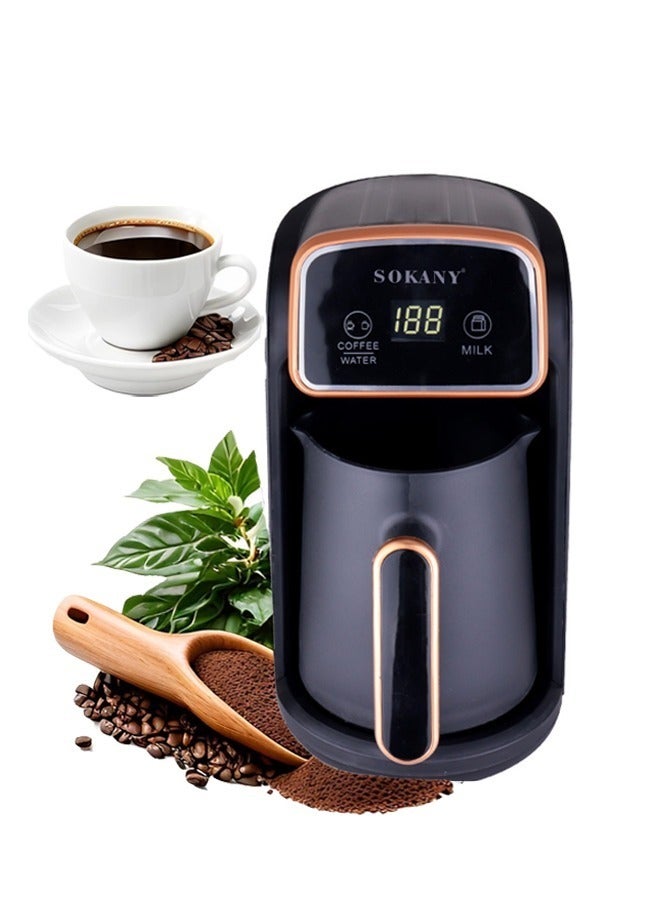 سوكاني ماكينة صنع القهوة التركية ، وعاء قهوة كهربائي ، 600 واط SK-04015 ، أسود - Image 1