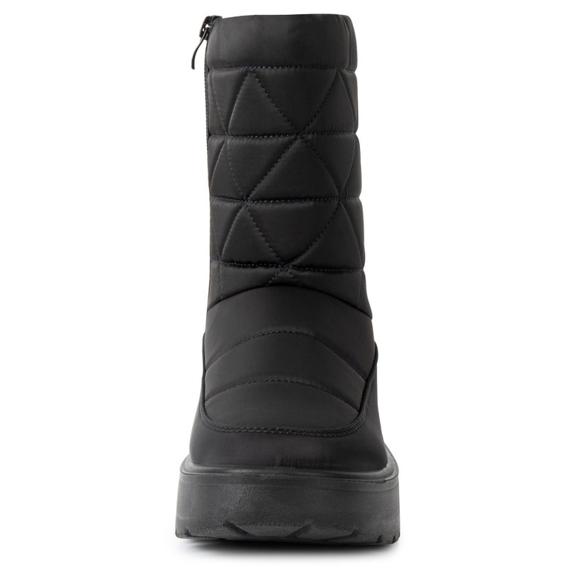 Alpine Swiss Zoey Womenâ€™s Winter Boots | Waterproof Snow Booties | Faux Fur Lined Warm Cozy Comfortable | Anti-Slip Sole | Stylish Outdoor Shoes BLK 5 - Image 5