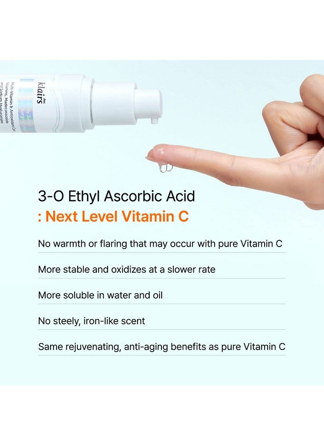 DearKlairs S] Freshly Juiced Vitamin Charging Serum Korean Skincare 3Oethyl Ascorbic Acid 10% Niacinamide Nonoily Texture For Sensitive Skin  - Image 5