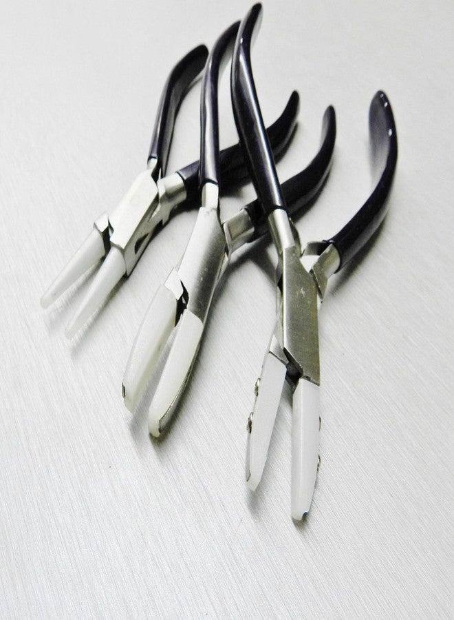 JTS Nylon Jaw Pliers Set of 3 Jewelry Craft Bead Wire Working Bending Forming Tools - Image 2