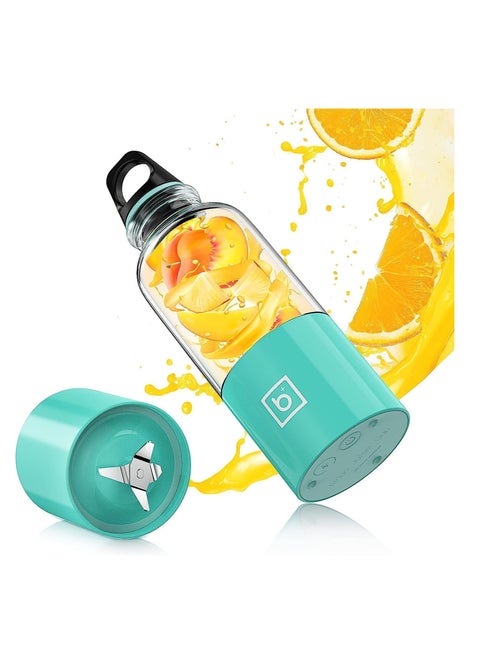 Portable Blender With Handle Rechargeable USB High Speed 4-Blades Fresh Fruit Mixer