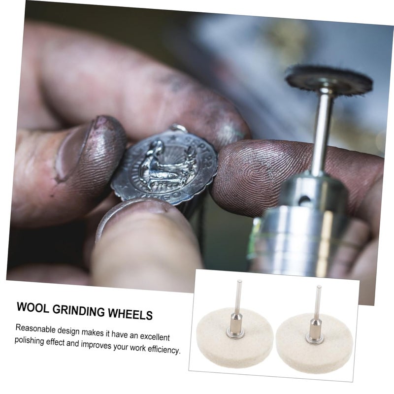 4Pcs Wool Polishing Wheels Handle Wool Buffing Discs for Wood and Ceramics Compatible Angle Grinder High Efficiency Polisher Tools - Image 4