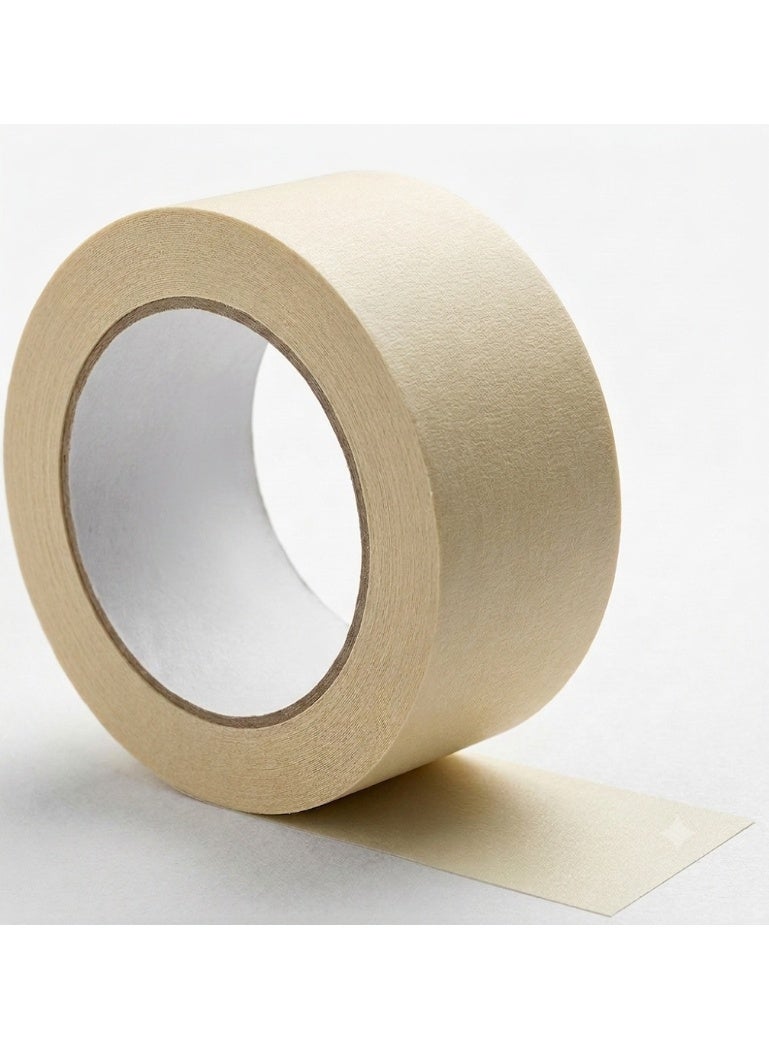 XSEVEN Hi-Stick Masking Tape 2 Inch x 13 Meters – Heavy Duty Yellow Tape, Masking Tape for Painting, Duct & Gaffer Tape Alternative (45mm x 14Y) - Image 1