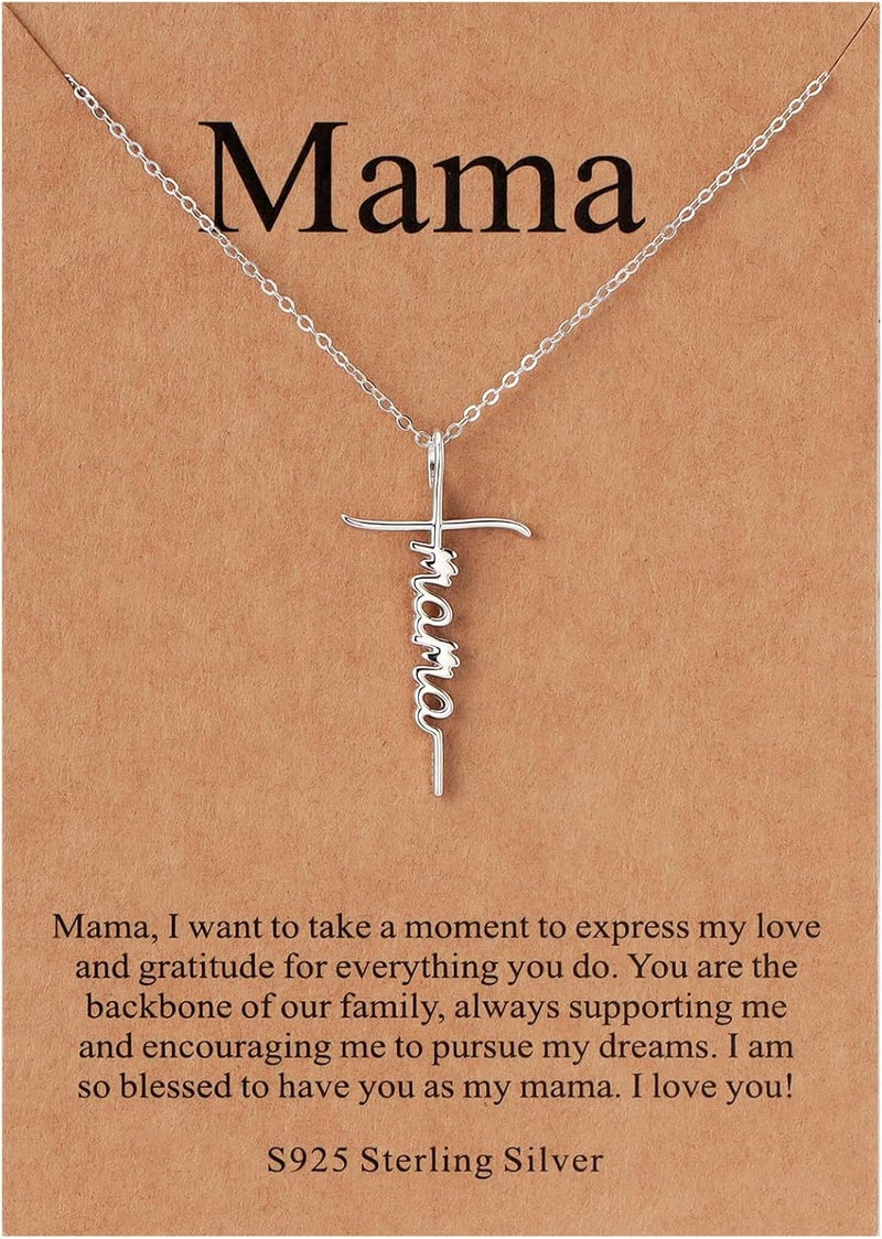 Lcherry Faith Cross Pendant Necklace for Women Religious Christian Jewelry Mother's Day Gifts for Women - Image 1