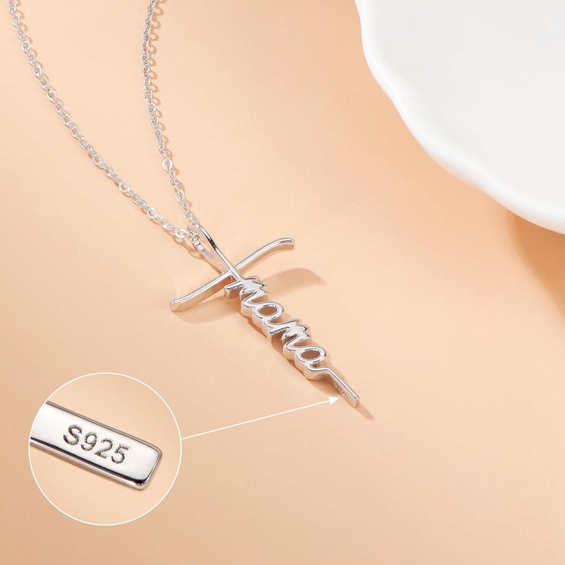 Lcherry Faith Cross Pendant Necklace for Women Religious Christian Jewelry Mother's Day Gifts for Women - Image 4