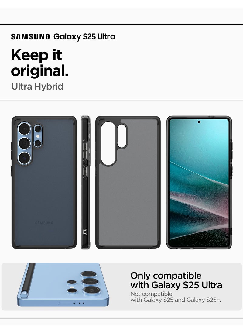 Spigen Ultra Hybrid Samsung Galaxy S25 ULTRA Case Cover (2025) - Frost Black  - Image 2