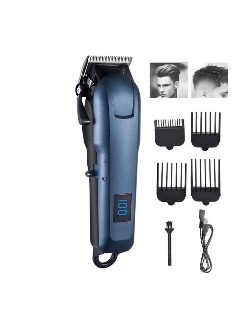 ارواق ماكينة قص الشعر الكهربائية بشاشة سائلة USB للكبار والرضع والأطفال ماكينة حلاقة وقص شعر منزلية - Image 1