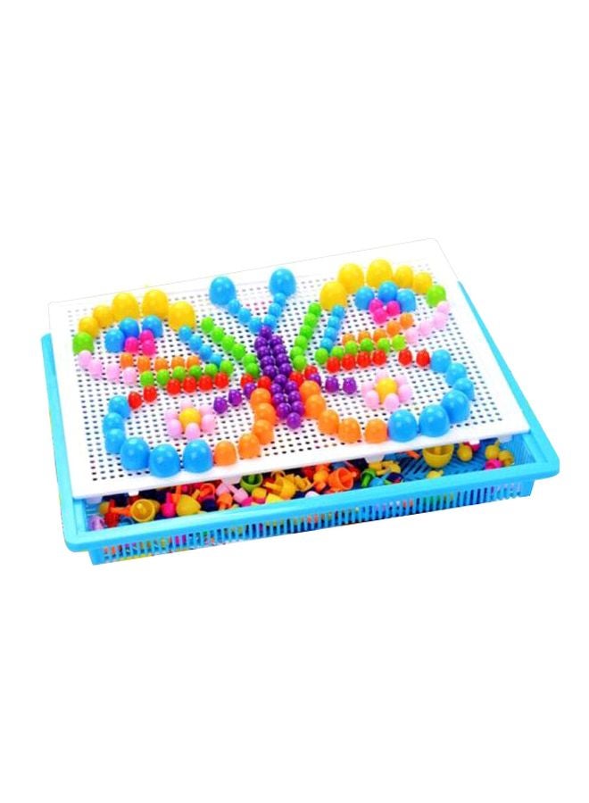 لعبة رسم الفيسفساء بمسامير بتصميم عيش الغراب