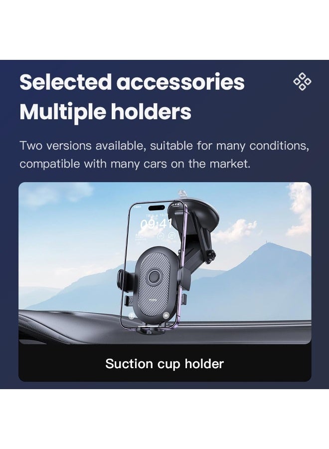 Totu Phone Holder TOTU Series One-Touch Locking, Suction Cup Version, CH-3 - Black - Image 4