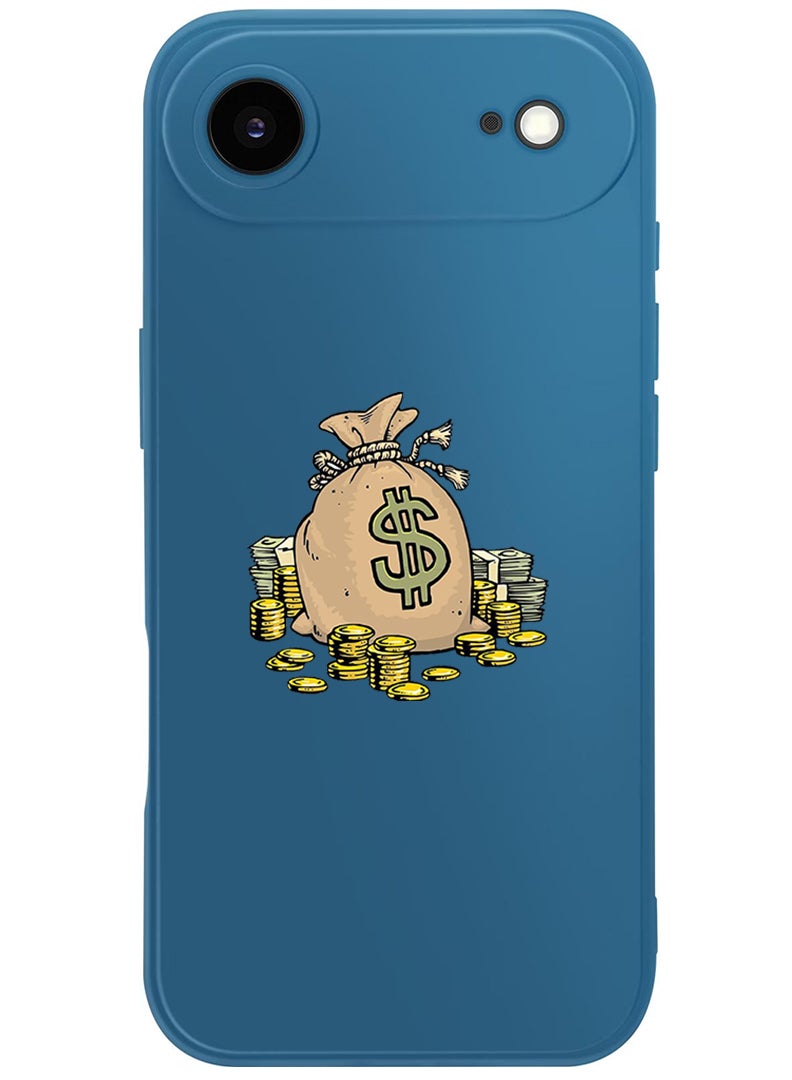 Theodor Protective Slim Fit Case Liquid Silicone Cover with Full Body Protection Anti-Scratch Shockproof Case For Apple iPhone 17 Air (Blue) Dollar bag - Image 1