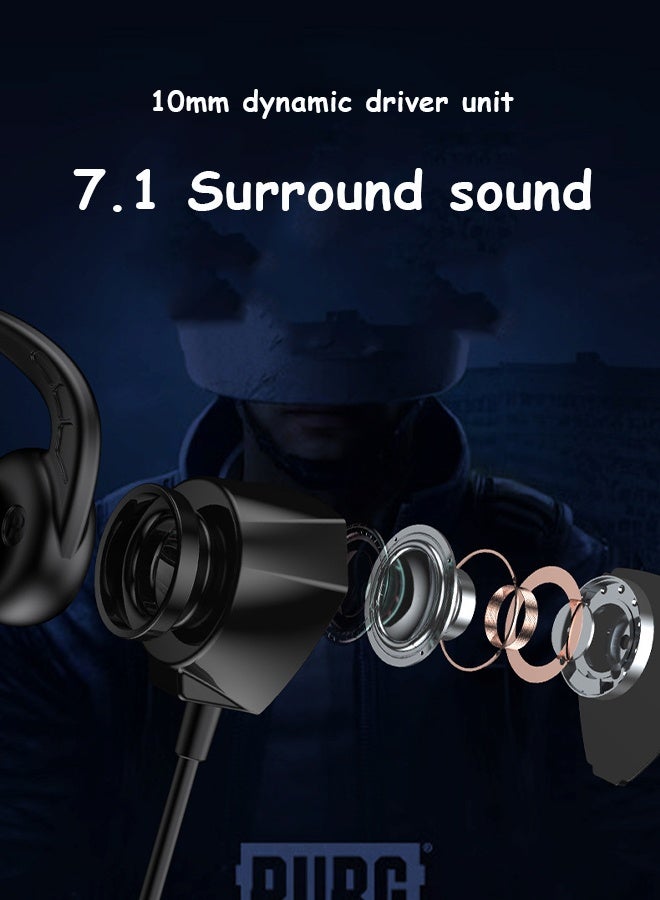 Gecomo Wired Gaming Earbuds with Microphone, In-Ear Gaming Headset for 3.5mm port, Noise Cancelling Headphones for Music Gaming Video Calling - Image 2