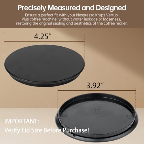 XCWT Water Tank Lid Cover Replacement for Nespresso Vertuo Plus XN9008 XN900T XN902T Coffee Machine Lid Parts Compatible with Nespresso Krups Vertuo Plus Coffee Maker - Image 2