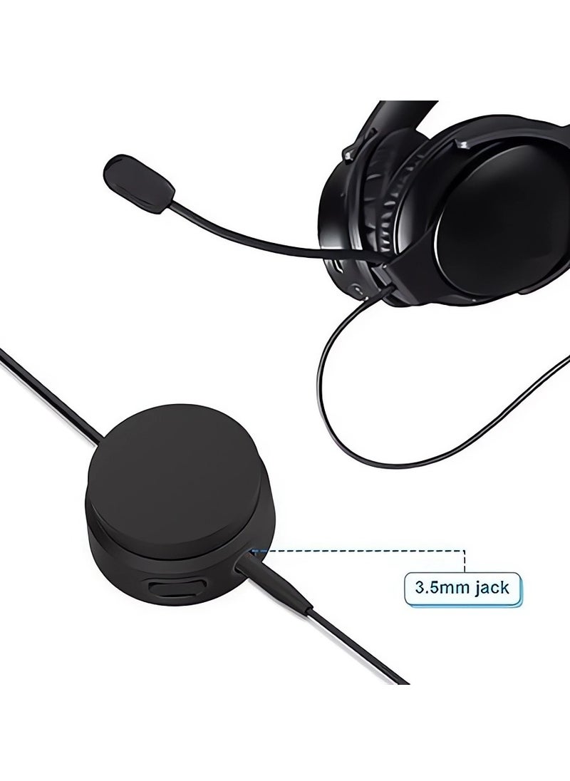 SYOSI - USB Volume Knob Multimedia Controller Sound Controller with one Key Mute Pause Function Volume Control Adjuster Support Win7 8 10 Mac Android 3.5mm port Compatible with QC45 QC35 QC35II QC25 - Image 1