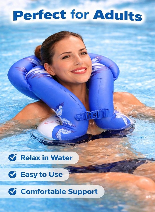 Sukhrup Inflatable Neck Ring Float for Kids & Adults – U Shape Pool Support Tube with Adjustable Buckle, Comfortable Swimming & Floating Aid (Swim A3) - Image 3