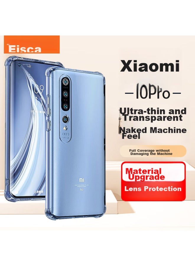 ISKA Yisika Compatible With Xiaomi 10 Pro Phone Case, 10 Pro Protective Cover, Full Protection Shockproof Ultra-thin Heat Dissipation Tpu, Clear And Transparent Soft Edge, Dust-proof, Anti-fingerprint, Transparent Sound Conversion Case Jk841 - Image 1