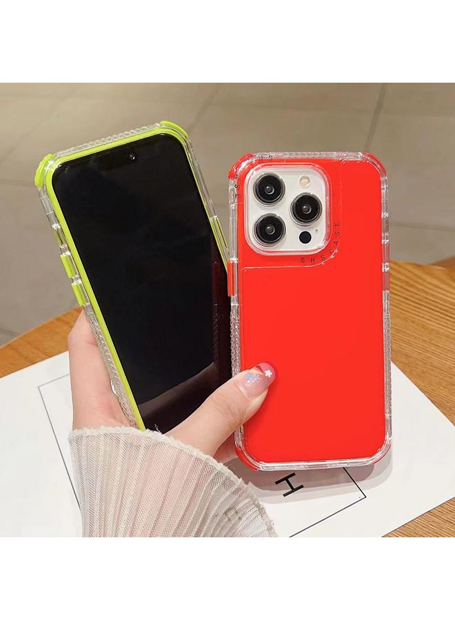 اس-توب جراب لهاتف iPhone 16 Plus Dreamland 3 في 1 بلون سادة وإطار شفاف مصنوع من مادة PC + TPU - Image 3