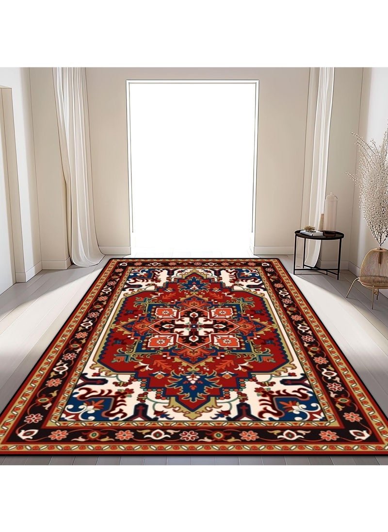 أنمي - 140 * 200 سم بساط منطقة بوهيمي، سجاد منطقة بوهيمي، سجاد غير قابل للطي قابل للغسل غير قابل للانزلاق ， لديكور المنزل غرفة المعيشة غرفة النوم - Image 1