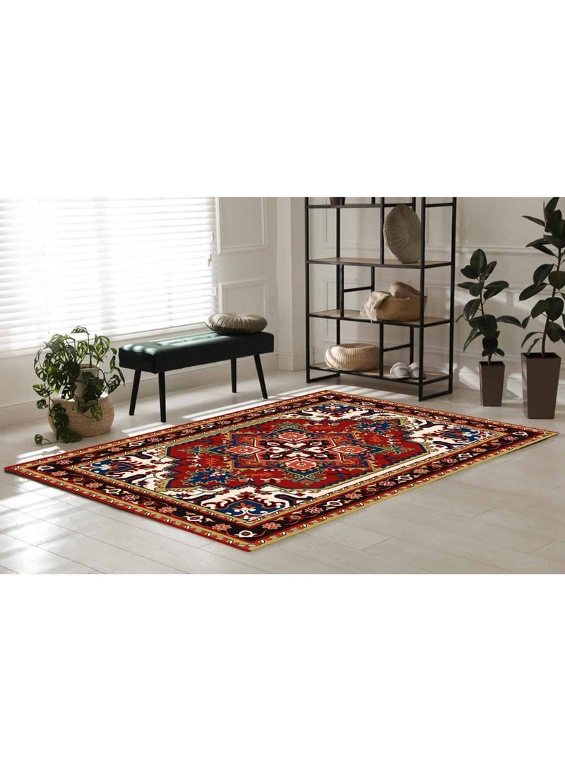 أنمي سجادة بوهيمية 140 × 200 سم، بساط غير قابل للانزلاق قابل للطي والغسيل لتزيين المنزل - لغرفة المعيشة وغرفة النوم - Image 3