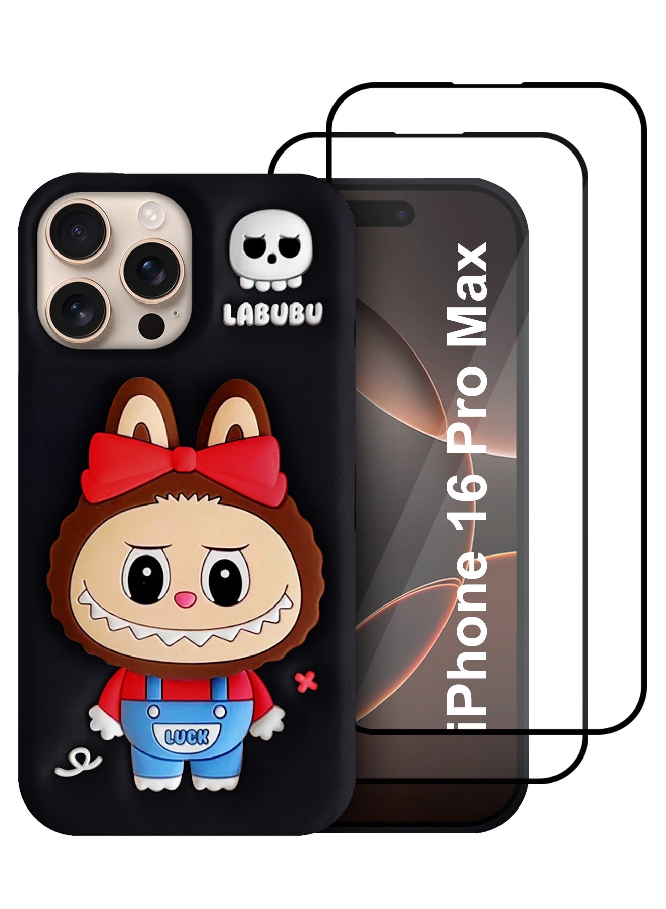 CATANES 3Packs Case Cover Soft Silicone for Apple iPhone 16 Pro