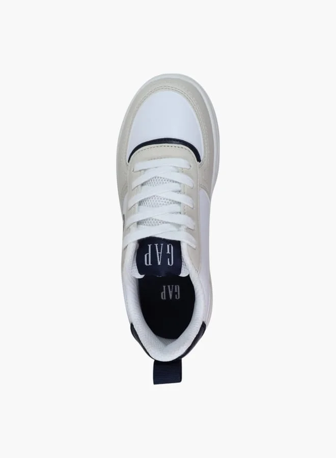 GAP Boys' Logo Deatail Sneakers with Lace-Up Closure - BOSTON III