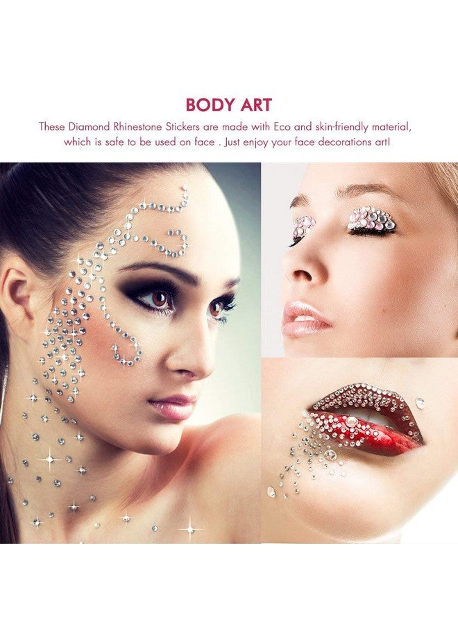 Nicpro Rhinestone Stickers 4125 PCS, Nicpro Self Adhesive Gems Stick on Face Body Hair Makeup Festival, Bling Jewels in 3 Size 25 Colors,25 Embellishments Sheet for Decorations Crafts Nail Card - Image 4