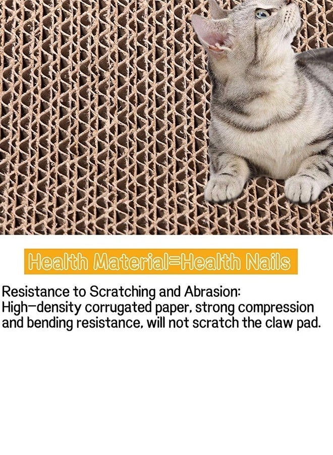 CATANES Cat Scratcher Cardboard Cat Scratch Pad with Premium Scratch Textures Design Durable Cat Scratching Pad Reversible - Image 4