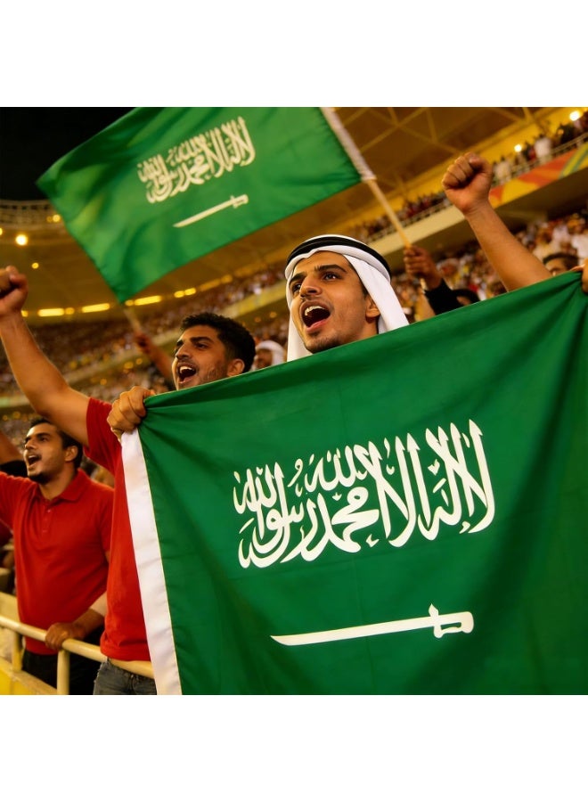 Saudi Arabia Flag 3×5 Ft – Polyester Banner with Grommets for Outdoor & FIFA World Cup 2026 Decor ⚽🇸🇦 - Image 5